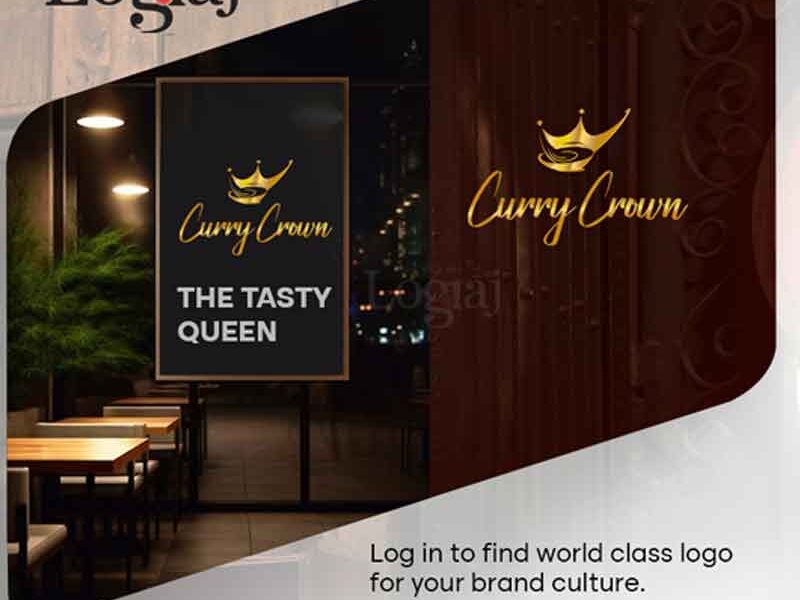 Curry Crown logo Restaurant logo design star hotel logo design Luxury hotel royal logo design best logo artist