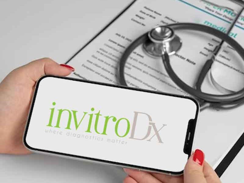 InvitroDx logo medical logo design Diagnostics logo branding hospital logo branding